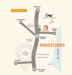  Plot – Map Location View at Bhogapuram - for Sale