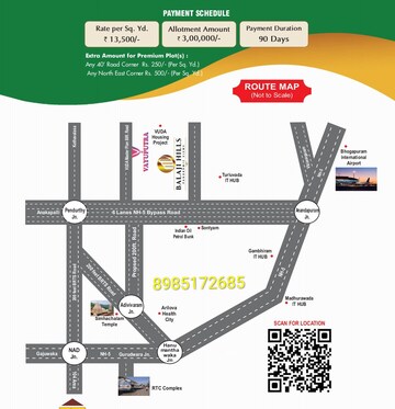  Plot – Map Location View at Anandapuram - for Sale