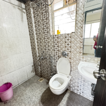 Bathroom in Studio Apartment at Ganga Orchad Phase II, Mundhwa Road – for Rent