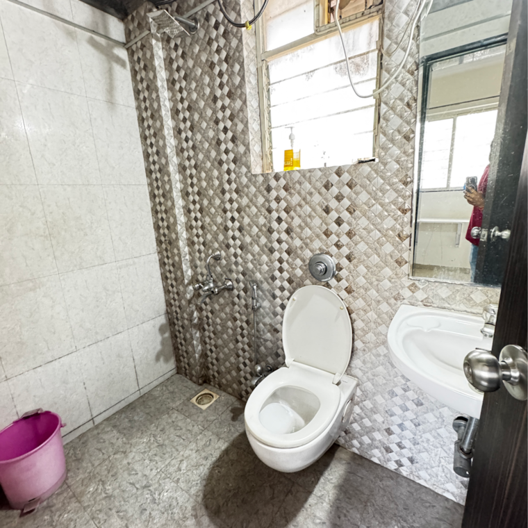 Bathroom, ganga-orchad-phase-ii Studio 370 Sq.Ft. Apartment In Mundhwa Road Pune 9327058