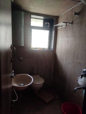 Bathroom in 1 RK Apartment at Adarsh Nagar CHS Worli, Worli – for Rent