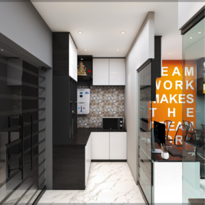 Kitchen in  Office Space at New Town – for Rent