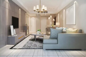 Living Room in 3 BHK Apartment at Sector 66 – for Sale
