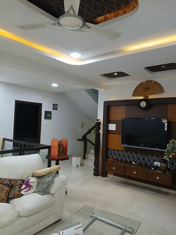 Living Room in 4 BHK Villa at Cannon Dale, Kokapet – for Rent