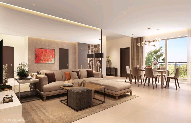 Living Room, shapoorji-pallonji-joyville-gurgaon 3 Bedroom 1692 Sq.Ft. Apartment In Sector 102 Gurgaon 9327695