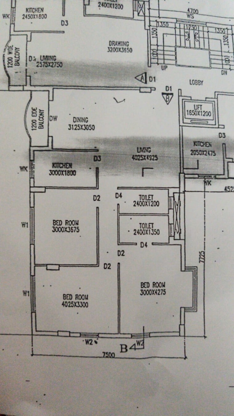 Floor Plan, arihant-garden 3 Bedroom 1315 Sq.Ft. Apartment In Rajarhat Kolkata 9327780