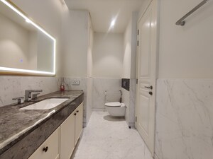 Bathroom in 1 BHK Apartment at Bhartiya Leela Residences, Thanisandra Main Road – for Rent