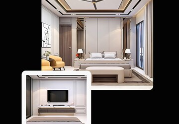 Bedroom in 4 BHK Apartment at Panchkula Urban Estate – for Sale