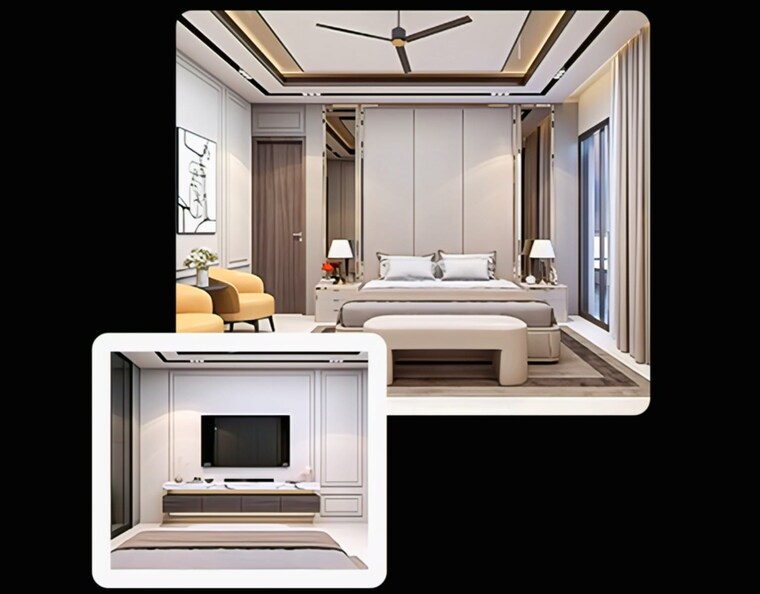 Bedroom, panchkula urban estate 4 Bedroom 2750 Sq.Ft. Apartment In Panchkula Urban Estate Panchkula 9327873