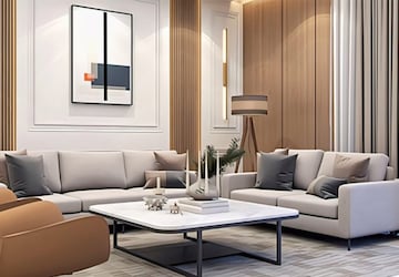 Living Room in 4 BHK Apartment at Panchkula Urban Estate – for Sale