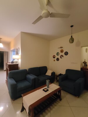 Living Room in 3 BHK Apartment at Sobha City, Thanisandra Main Road – for Rent