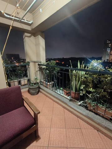 Balcony in 3 BHK Apartment at Sobha City, Thanisandra Main Road – for Rent
