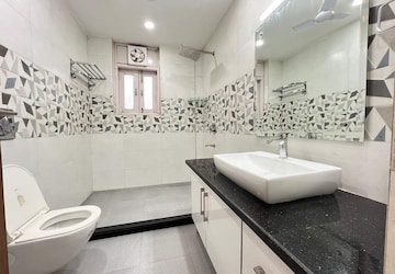 Bathroom in 4 BHK Apartment at Kailash Hills – for Rent