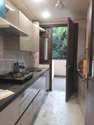 Kitchen in 3 BHK Builder Floor at East Of Kailash – for Rent
