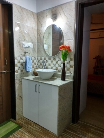 Bathroom in 2 BHK Apartment at Sai Ambience & Sai Vision, Pimple Saudagar – for Rent