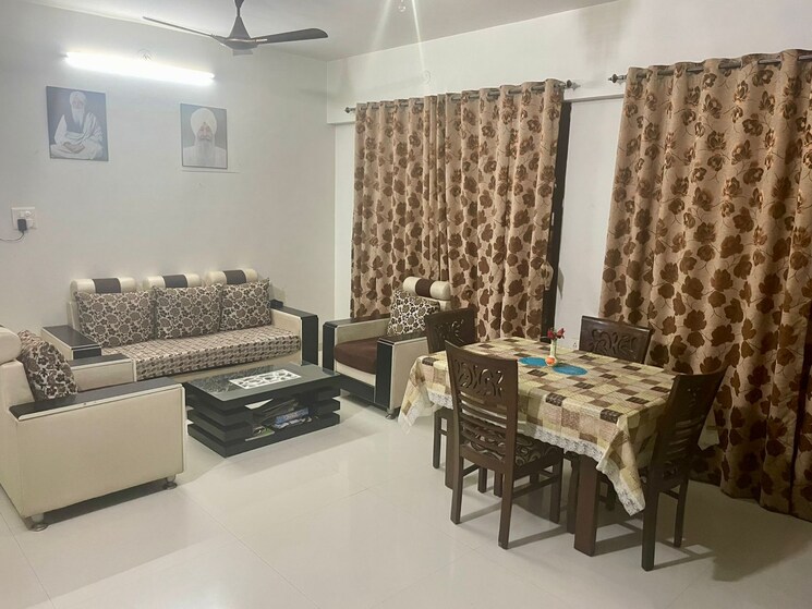 Living Room, akshar-elementa 3 Bedroom 1500 Sq.Ft. Apartment In Wakad Pune 9328572
