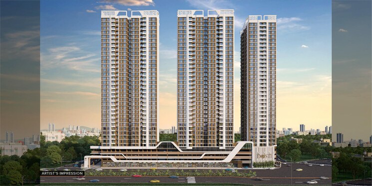Exterior View, dosti-west-county 2 Bedroom 630 Sq.Ft. Apartment In Balkum Pada Thane 9328704