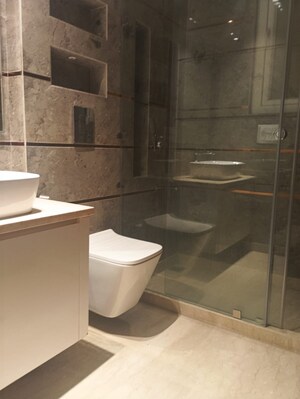 Bathroom in 4 BHK Builder Floor at Vasant Kunj – for Rent