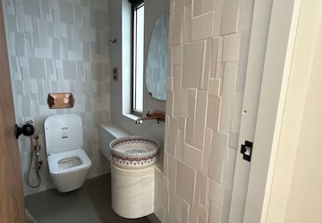 Bathroom in 3 BHK Apartment at Indiabulls Sky Forest, Lower Parel – for Rent
