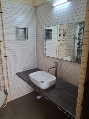 Bathroom in 3 BHK Apartment at Regency Estate, Dombivli East – for Rent