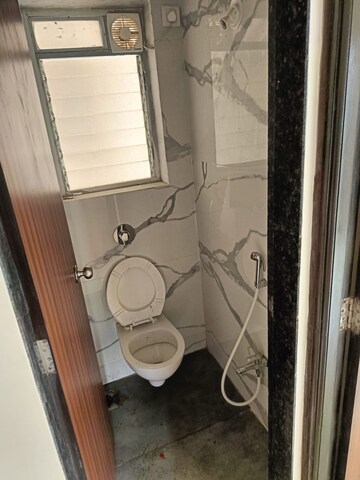 Bathroom in 1 BHK Apartment at Akashganga Complex Kavesar, Kavesar – for Rent