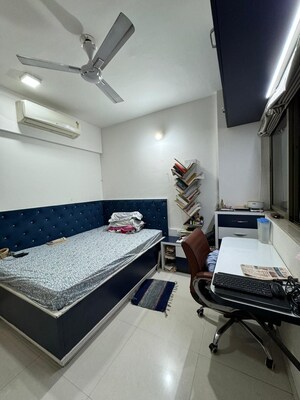 Bedroom in 1 BHK Apartment at Akashganga Complex Kavesar, Kavesar – for Rent