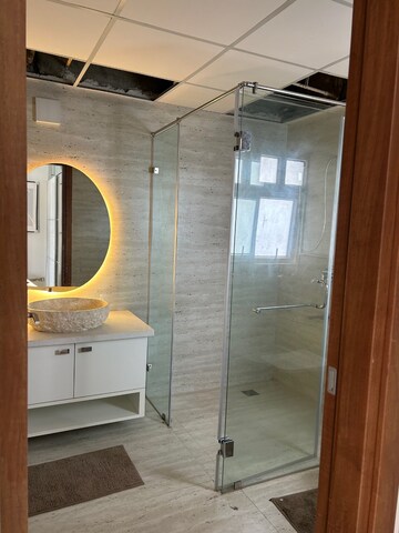 Bathroom in 4 BHK Apartment at Bhartiya City Nikoo Homes II, Thanisandra Main Road – for Rent