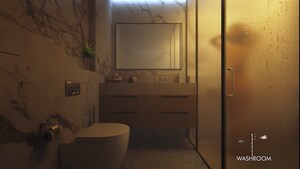 Bathroom in 4 BHK Apartment at Matigara – for Sale