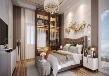 Bedroom in 4 BHK Apartment at Navayuga Godavari, Begumpet – for Sale
