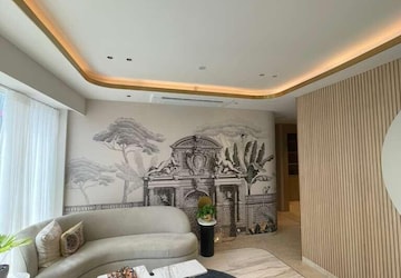 Living Room in 3 BHK Apartment at Lodha World View, Worli – for Rent