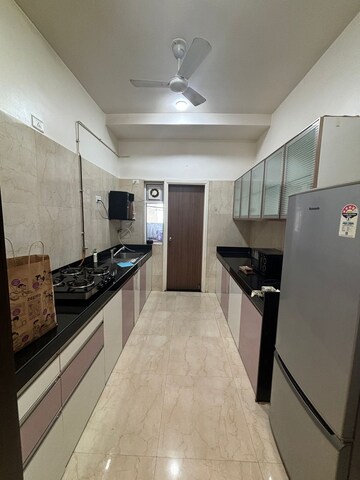 Kitchen in 2 BHK Apartment at L&T Crescent Bay T2, Parel – for Rent