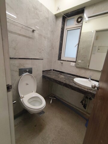 Bathroom in 2 BHK Apartment at L&T Crescent Bay T2, Parel – for Rent