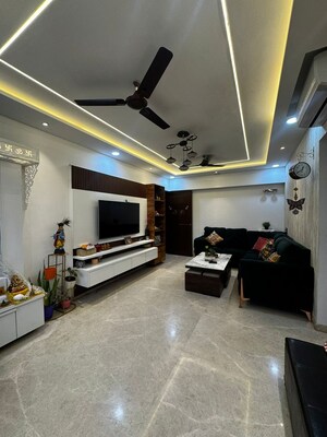 Living Room in 2 BHK Apartment at Lodha Splendora, Ghodbunder Road – for Rent