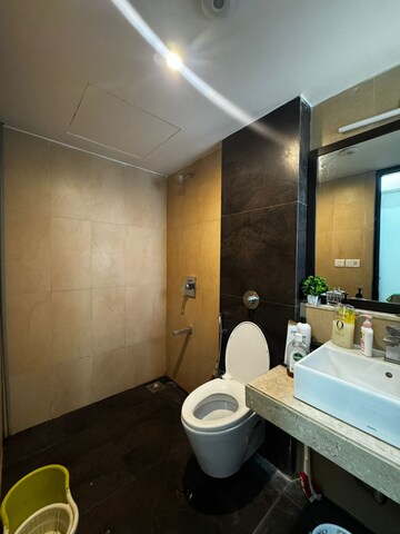 Bathroom in 2 BHK Apartment at Lodha Splendora, Ghodbunder Road – for Rent