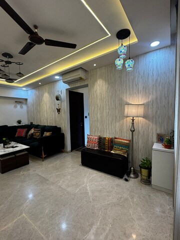 Living Room in 2 BHK Apartment at Lodha Splendora, Ghodbunder Road – for Rent