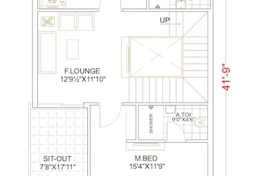 Floor Plan in 3 BHK Villa at Beeramguda – for Sale