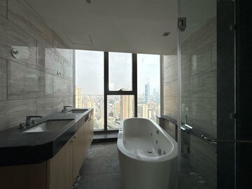 Bathroom in 4 BHK Apartment at Rustomjee Crown, Prabhadevi – for Rent