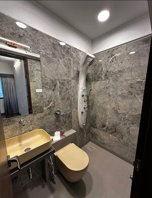 Bathroom in 1 BHK Apartment at Gaurav Greens, Mira Road – for Rent