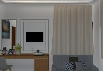 Living Room in 2 BHK Builder Floor at Hare Krishna Vihar – for Sale