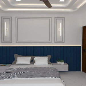 Bedroom in 2 BHK Builder Floor at Hare Krishna Vihar – for Sale