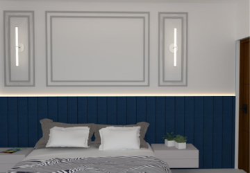 Bedroom in 2 BHK Builder Floor at Hare Krishna Vihar – for Sale