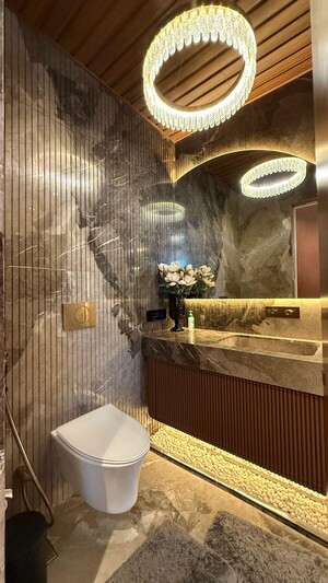 Bathroom in 4 BHK Apartment at Prabhadevi – for Rent