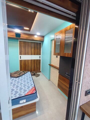 Kitchen in 1 BHK Apartment at Mahavir Kalpavruksha, Ghodbunder Road – for Rent