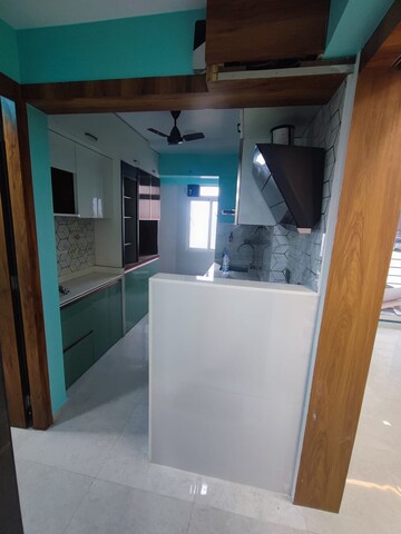 Kitchen in 1 BHK Apartment at Mahavir Kalpavruksha, Ghodbunder Road – for Rent