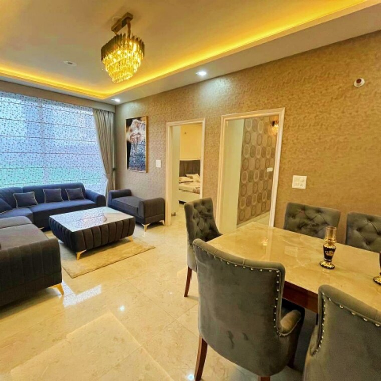 Living Room, aura-homes 3 Bedroom 1700 Sq.Ft. Apartment In High Ground Zirakpur 9329960