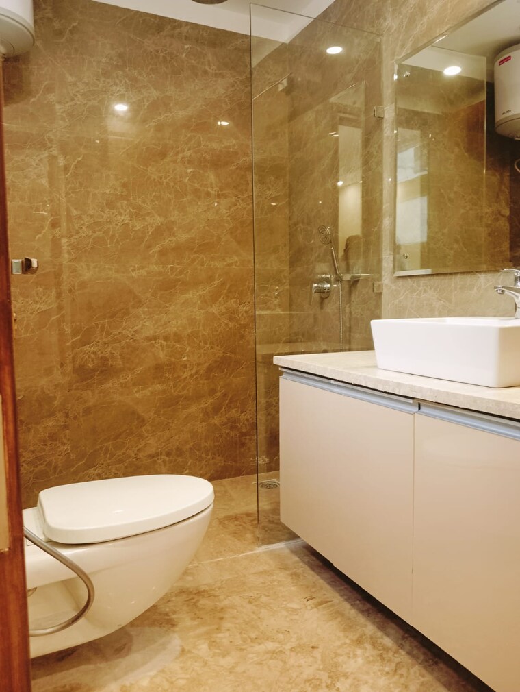 Bathroom, greater kailash i 4 Bedroom 2700 Sq.Ft. Builder Floor In Greater Kailash I Delhi 9329959