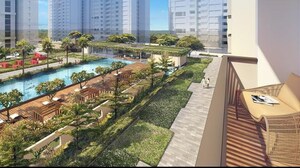 Balcony in 3 BHK Apartment at Kalpataru Immensa, Kolshet Road – for Rent