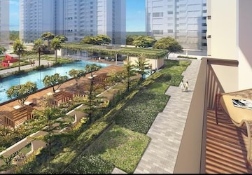 Balcony in 3 BHK Apartment at Kalpataru Immensa, Kolshet Road – for Rent