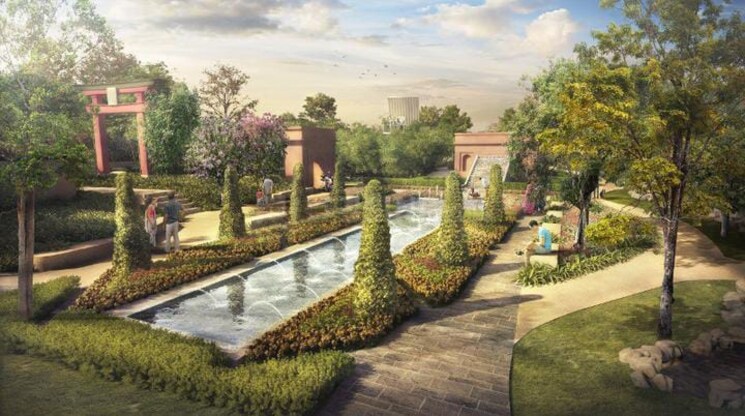 Garden, kalpataru-immensa 3 Bedroom 906 Sq.Ft. Apartment In Kolshet Road Thane 9329986