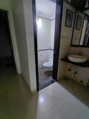 Bathroom in 3.5 BHK Apartment at Siddhachal Apartment 8, Vasant Vihar – for Rent